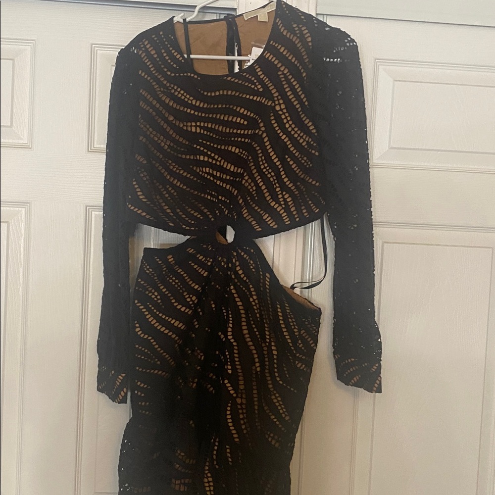 Michael Kors Black and Tan Dress
